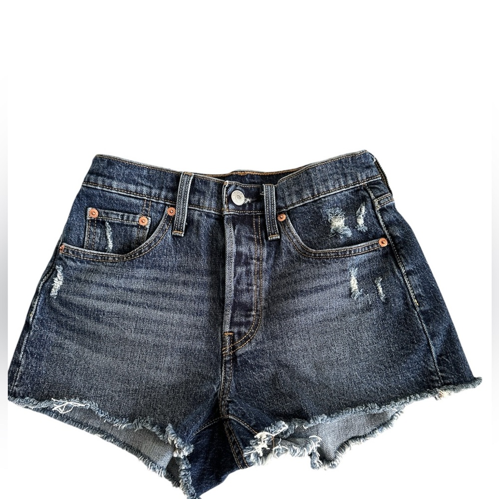 Levi’s Women’s 501 Button Fly Cotton High-Rise Denim Shorts - 25 - NWOT
